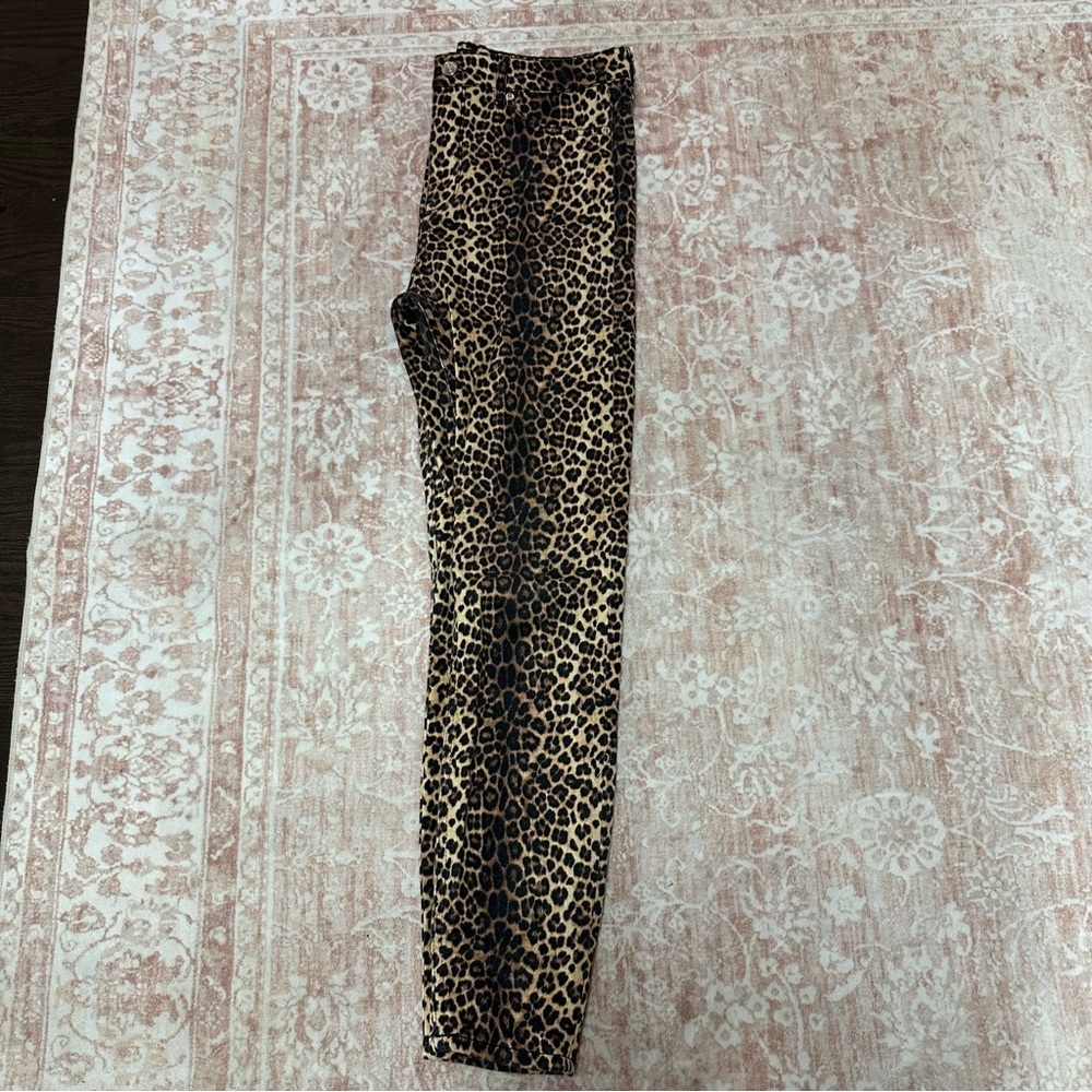 ZARA Leopard Print Skinny Jeans - Picture 3 of 9